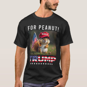 Vote Trump For Peanut The Squirrel Trump 2024  T-Shirt