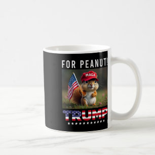 Vote Trump For Peanut The Squirrel Trump 2025  Coffee Mug