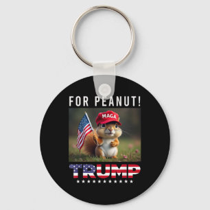 Vote Trump For Peanut The Squirrel Trump 2025 Key Ring