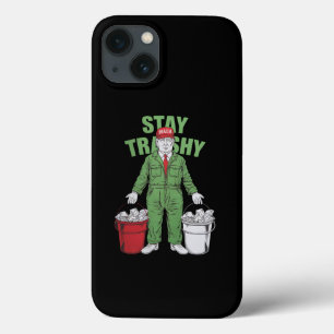 Vote Trump Garbage Man Stay Trashy 2024 Election iPhone 13 Case