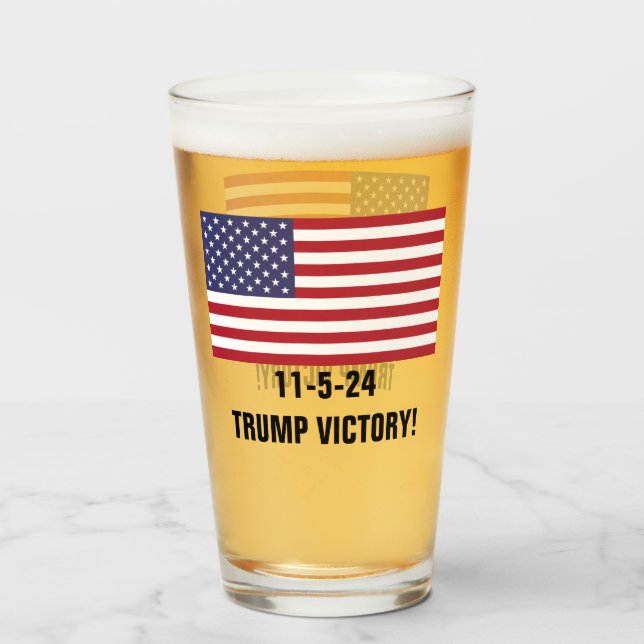 VOTE TRUMP GLASS (Front Filled)