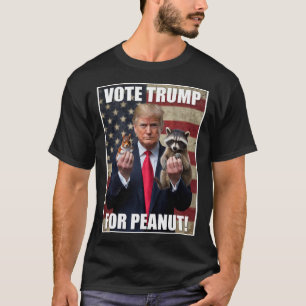 Vote Trump Justic For Fred Peanut The Squirrel Mer T-Shirt