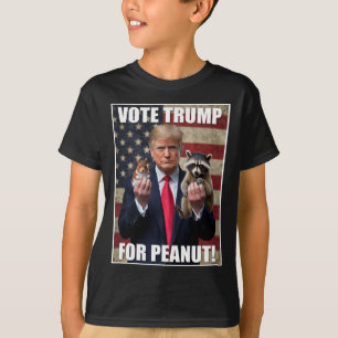 Vote Trump Justic For Fred Peanut The Squirrel Mer T-Shirt