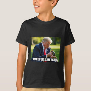 Vote Trump Mega Make Pets Safe Again Justice Peanu T-Shirt