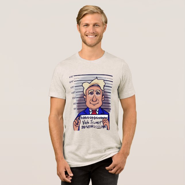 Vote Trump Men's Tri-Blend Shirt (Front Full)