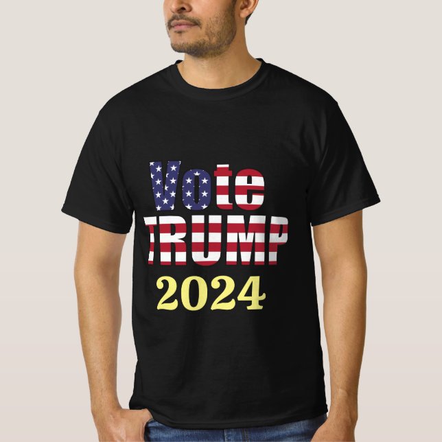 VOTE TRUMP REPUBLICAN PRESIDENT 2024 GREAT USA T-Shirt (Front)