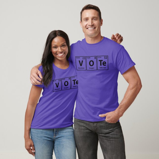 Vote (V-O-Te) Periodic Elements Spelling T-Shirt (Unisex)
