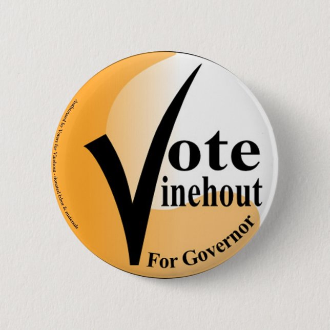 Vote Vinehout for Governor Button (Front)