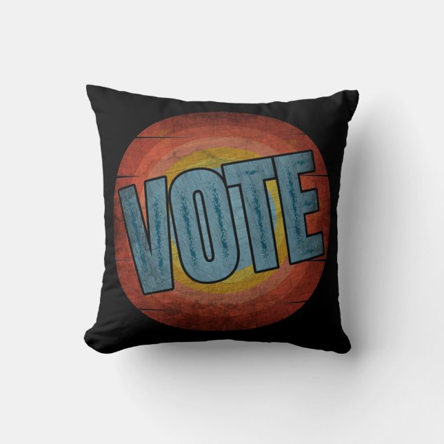 VOTE VINTAGE CUSHION (Front)