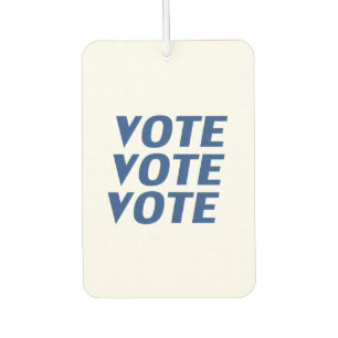 "vote vote vote" - Blue white car Air Freshener