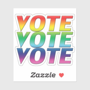 "vote vote vote" Pride lgbtq lgbt colours -