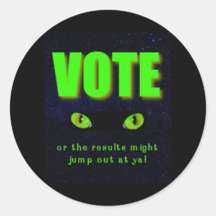 Vote Watch Classic Round Sticker