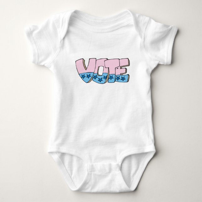 Vote with Stars - Baby Bodysuit (Front)