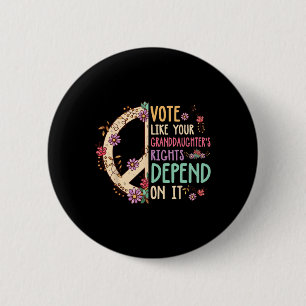 Vote Women  6 Cm Round Badge