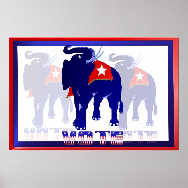 Vote Yard Sign REPUBLICAN Poster (Front)