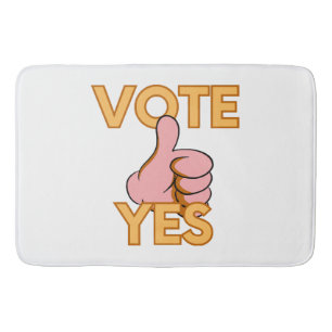 Vote yes  bath mat