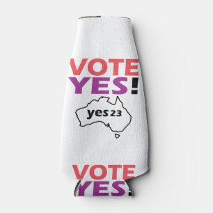 Vote Yes To The Voice Of Indigenous Australian  Bottle Cooler