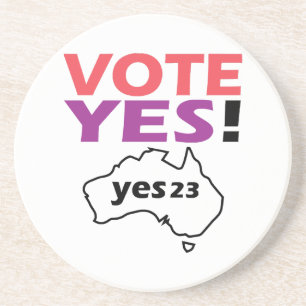 Vote Yes To The Voice Of Indigenous Australian Coaster