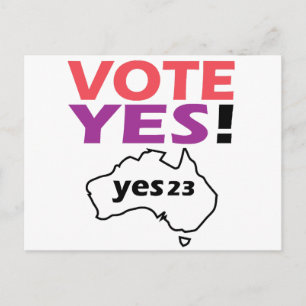 Vote Yes To The Voice Of Indigenous Australian  Holiday Postcard