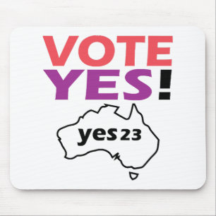 Vote Yes To The Voice Of Indigenous Australian Mouse Pad
