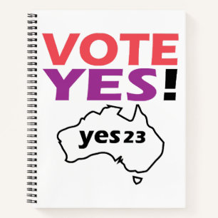 Vote Yes To The Voice Of Indigenous Australian Notebook