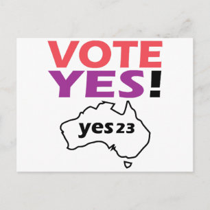 Vote Yes To The Voice Of Indigenous Australian Postcard