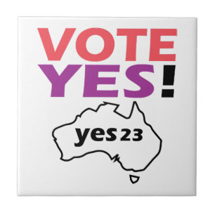 Vote Yes To The Voice Of Indigenous Australian Tile