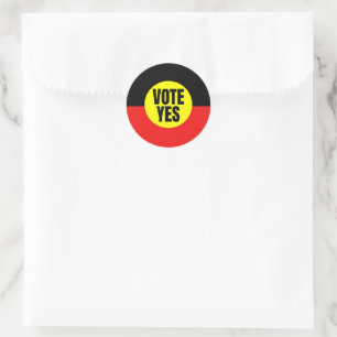 Vote Yes To The Voice To Parliament Classic Round Sticker