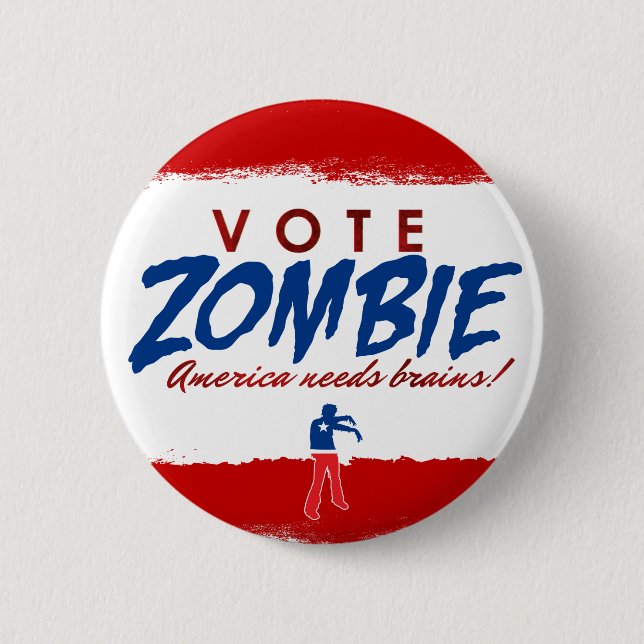 Vote Zombie Button (Front)