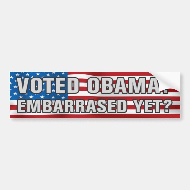 Voted Obama? Bumper Sticker (Front)