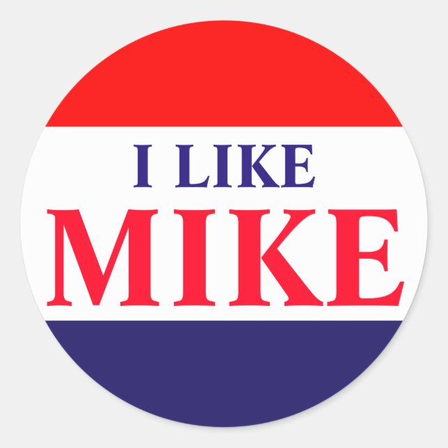#VoteMikeWilliams 20ct Stickers "I Like Mike" (Front)
