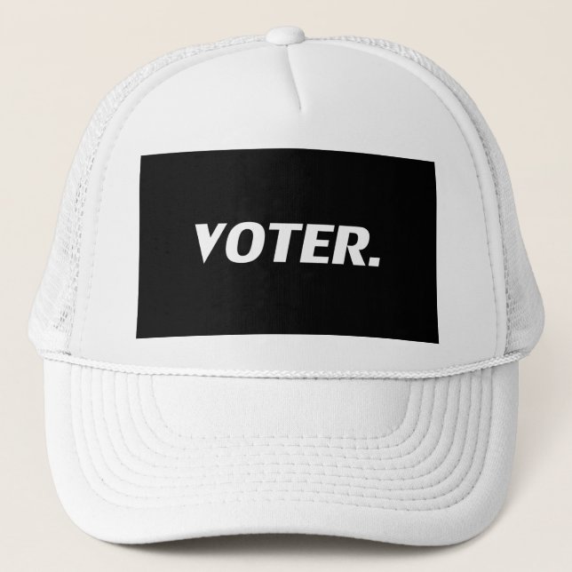"voter" trucker hat (Front)