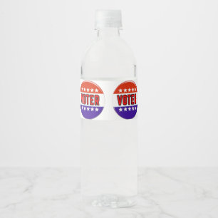 Voter Water Bottle Label