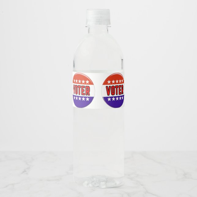 Voter Water Bottle Label (Front)