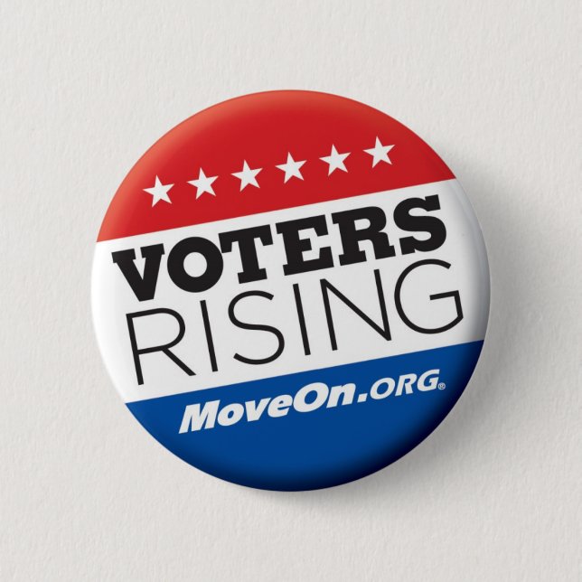 Voters Rising button (Front)