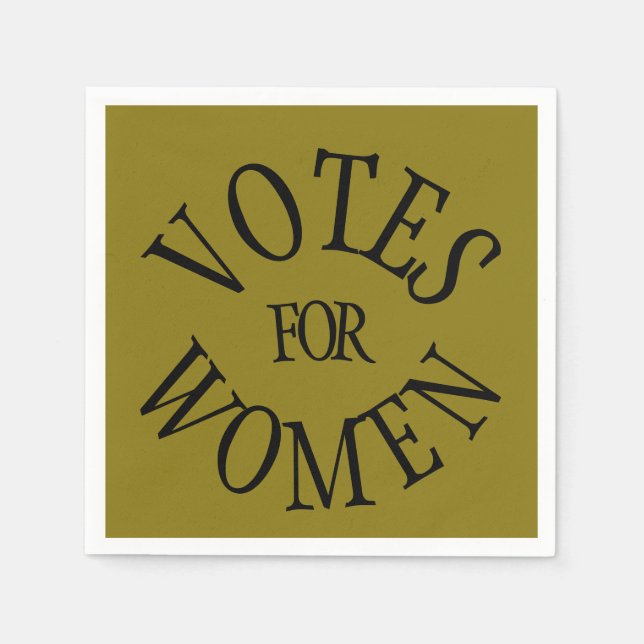 Votes for Women 100 Years 19th Amendment Set of 50 Napkin (Front)