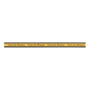 Votes for Women Banner Sash Spaced Repeat Grosgrain Ribbon