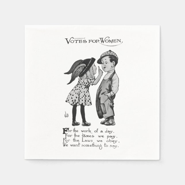 Votes For Women Napkin (Front)