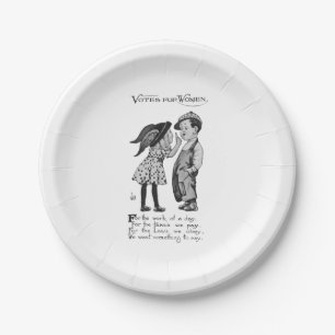 Votes For Women Paper Plate