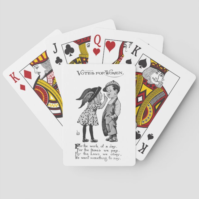 Votes For Women Playing Cards (Back)