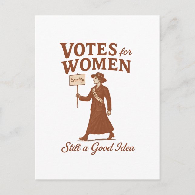 Votes for Women, Vintage Suffragette Art Postcard (Front)
