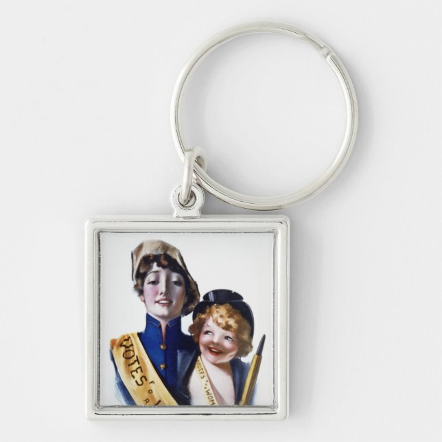 Votes for Women - Women's Suffrage, 1915 Key Ring (Front)