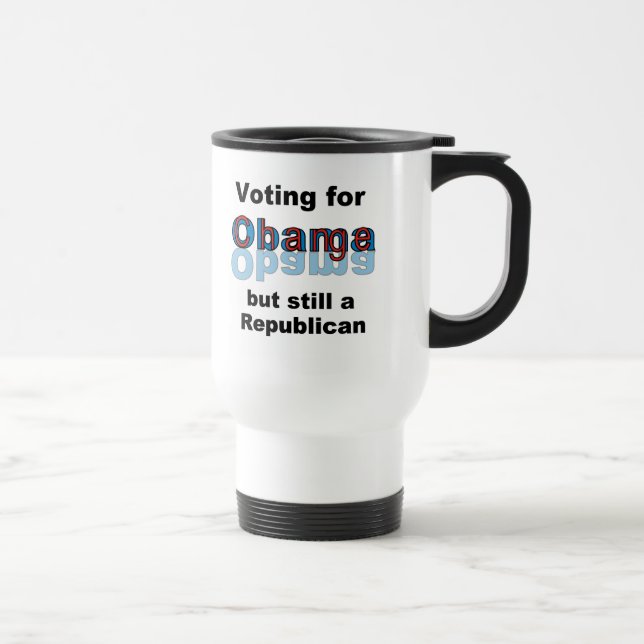 Voting For Change-Obama Travel Mug (Right)