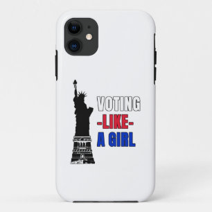 Voting Like a Girl Case-Mate iPhone Case