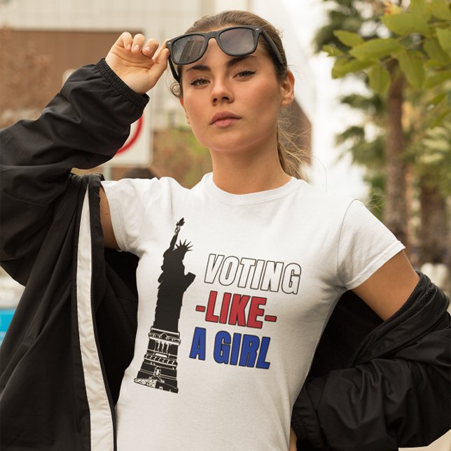Voting Like a Girl T-Shirt (Creator Uploaded)