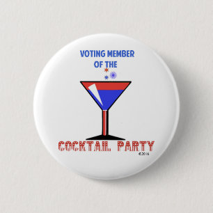 VOTING MEMBER OF THE COCKTAIL PARTY 6 CM ROUND BADGE