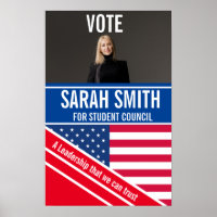 voting poster class president, student council