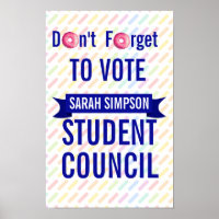 voting poster class president, student council