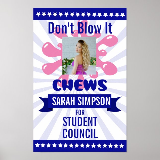 voting poster class president, student council  (Front)