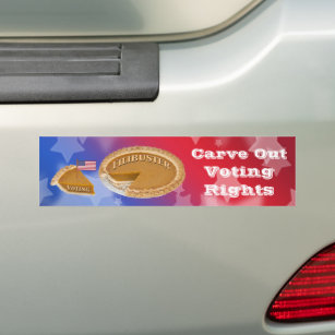 Voting Rights Filibuster Carve-Out Bumper Sticker